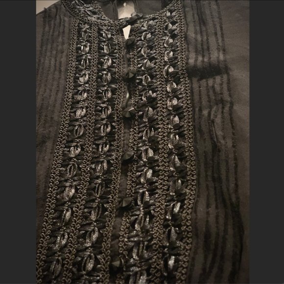 Authentic Alice & Olivia SUZE PUFF DRESS Tiered Lace Tulle Silk Dress $895.00 - Picture 9 of 16